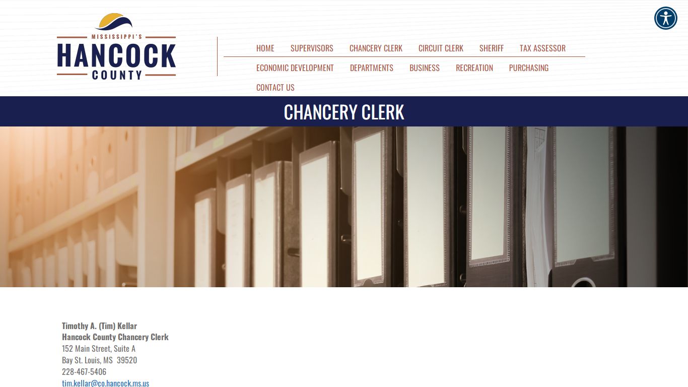 CHANCERY CLERK - Mississippi's Hancock County